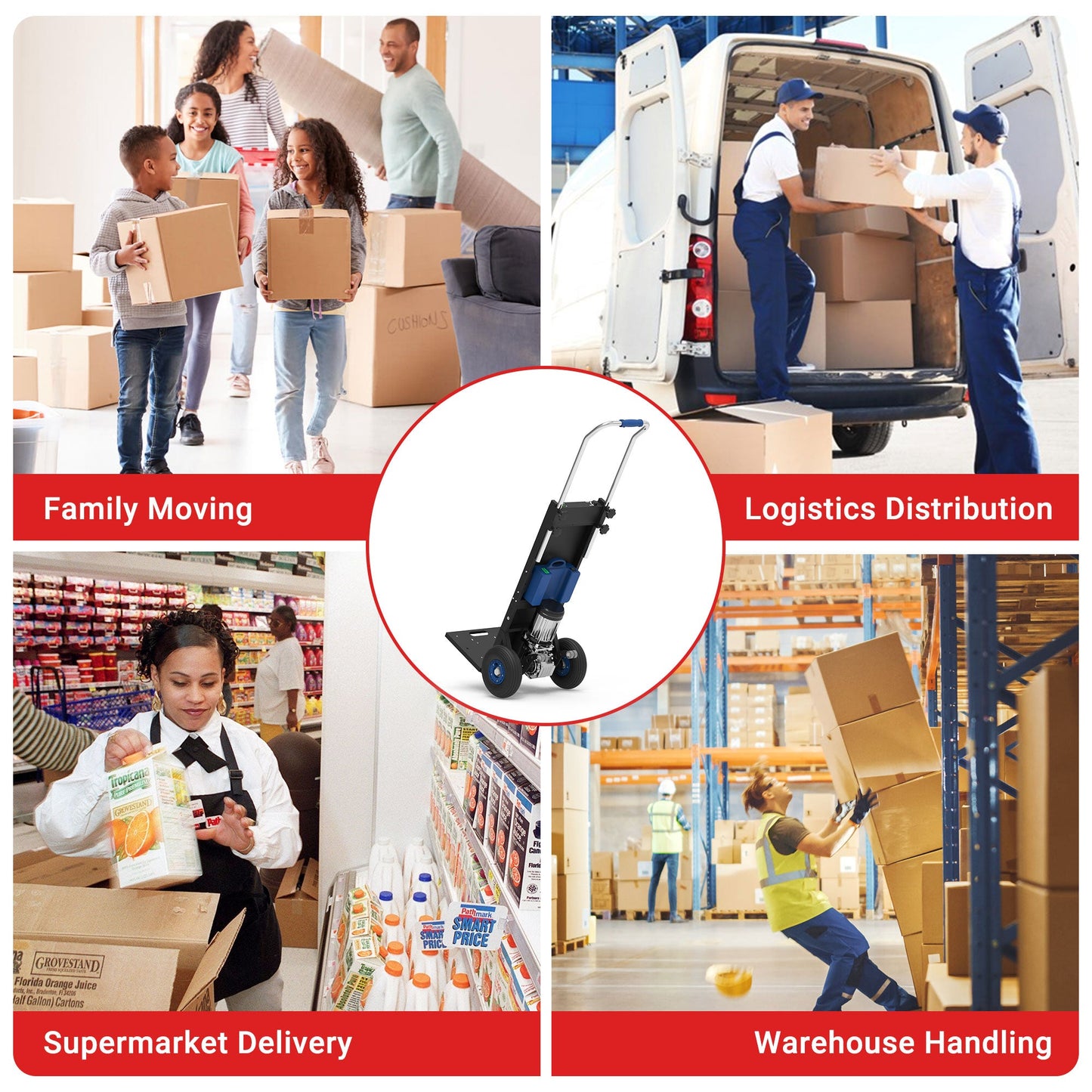 550lbs Electric Stair Climbing Hand Truck ZW4250