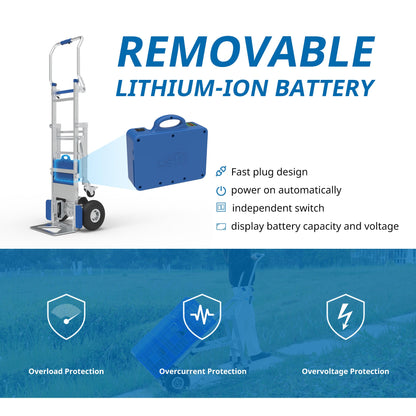 375lbs-XSTO ET170W2 Motorized Hand Truck For Moving On Grounds