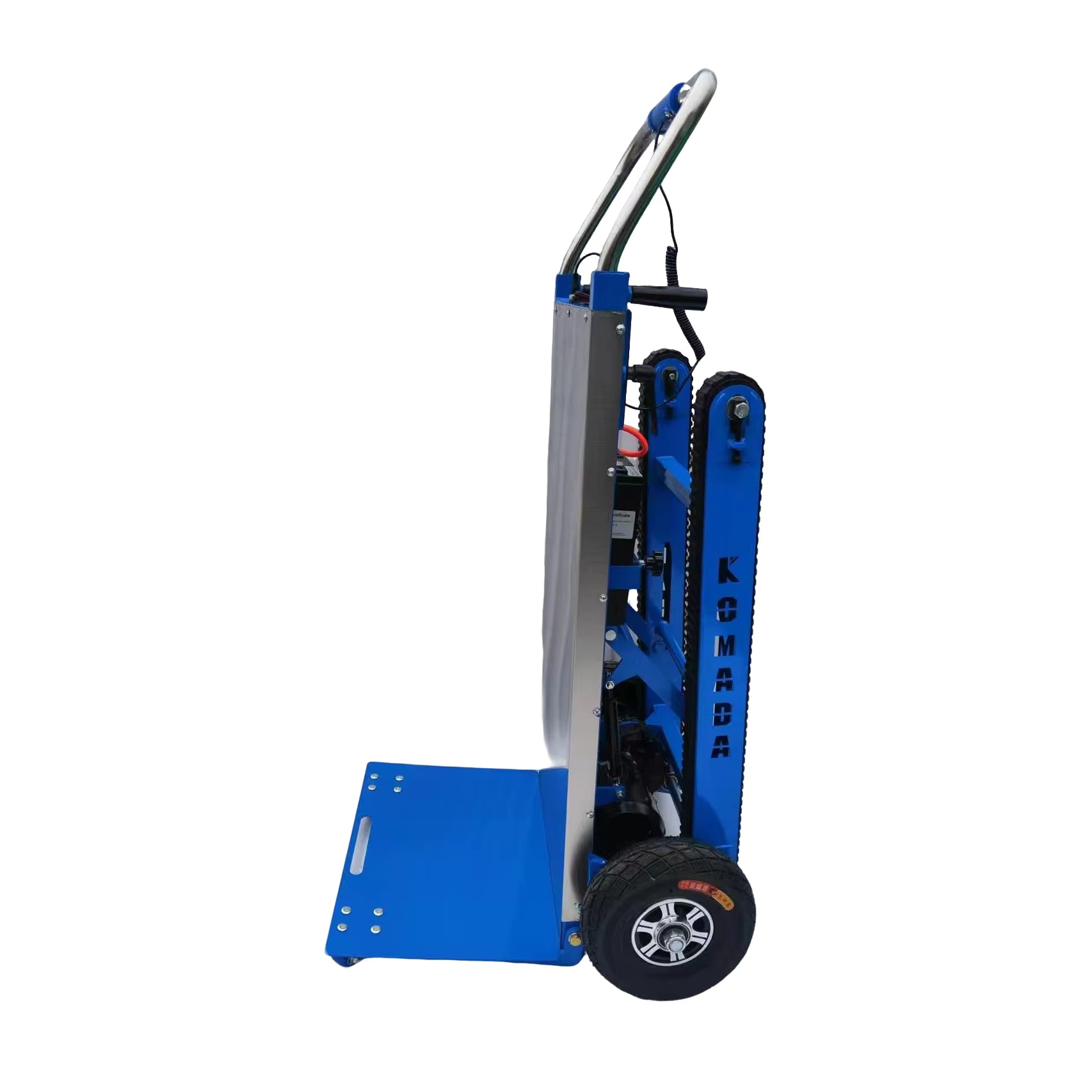 661lb Electric Stair Climbing Hand Trucks Dolly Cart for Moving Motor Battery Powered Heavy Duty Folding Stair Climber Cart