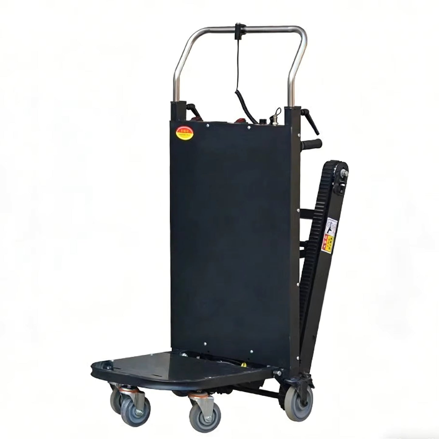 New Crawler Cargo Stair Climbing Machine Lithium Battery Powered Convertible Folding Lift Truck for Barreled Water Beer Box
