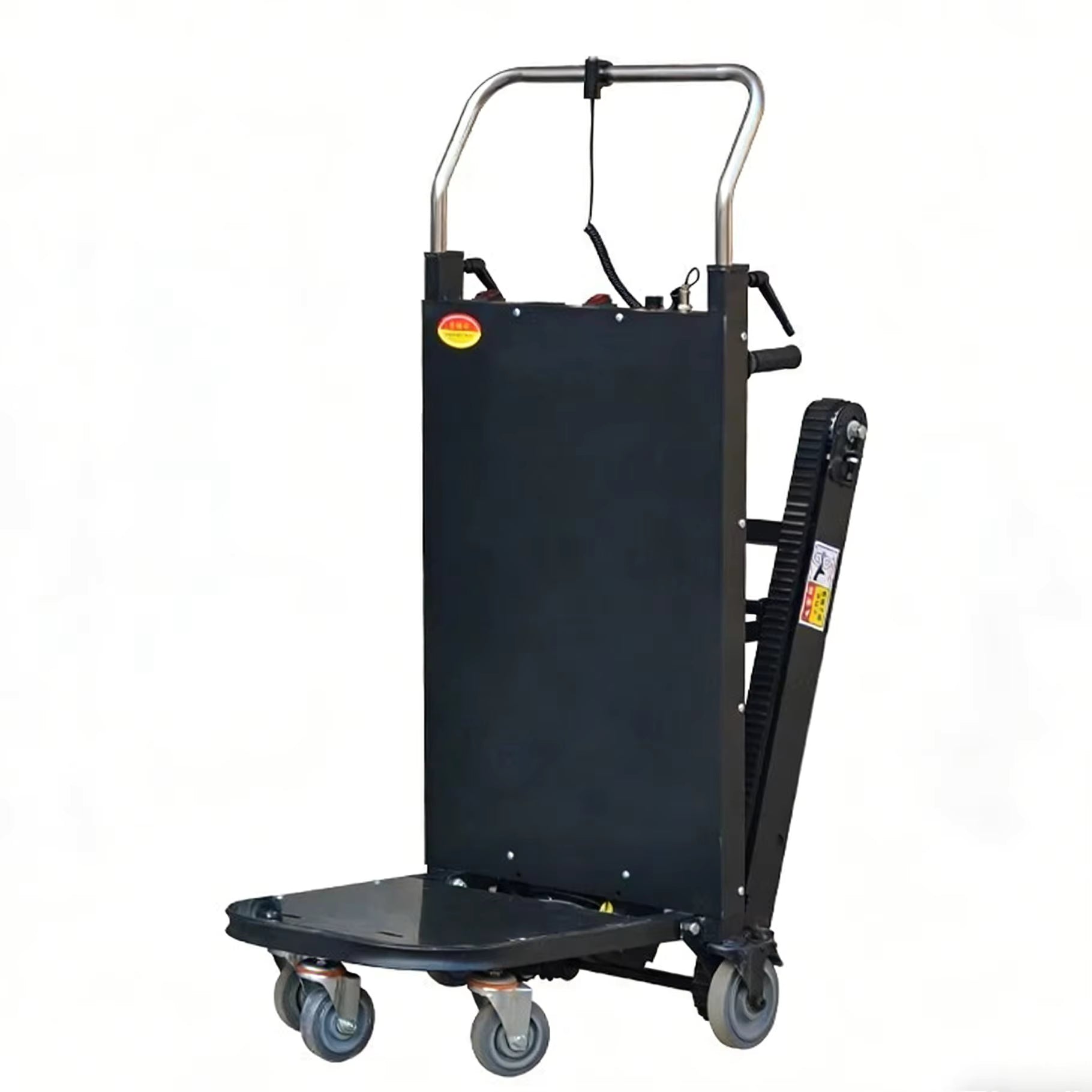 New Crawler Cargo Stair Climbing Machine Lithium Battery Powered Convertible Folding Lift Truck for Barreled Water Beer Box