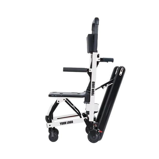 Conquer Electric Stair Climber Wheelchair with Ease Foldable 300lbs Capacity & CE Certification Portable for Disabled & Elderly