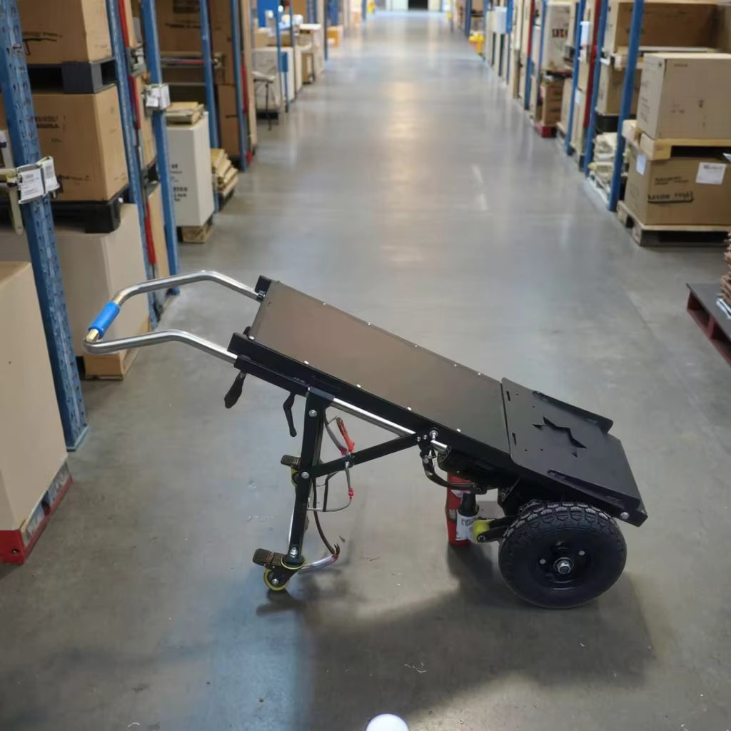 Ce Certified Portable Electric Stair Climbing Trolley Cart Motorized Lithium Battery Hand Truck Machine Service Equipment