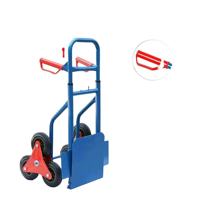 Multifunctional Portable 6 Wheel Trolley Stair Climbing Folding Cart Hand Trolley Sack Truck