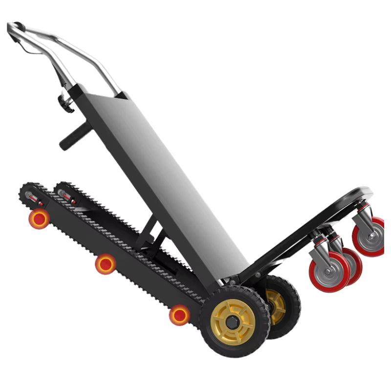 Portable Steel Platform Stair Climbing Trolley Electric Crawler Vehicles 1200W Motor OEM Shopping Storage