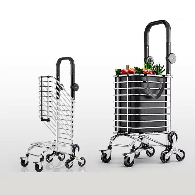 35L Stair Climbing Grocery Cart with 8 Wheels to Be Used for Shopping Cart Grocery Trolley Stair Climbing Handcart