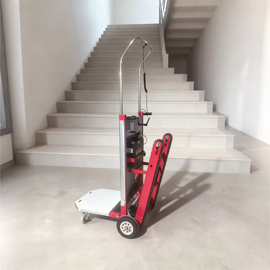 Silent Iron Four-Wheel Electric Crawler Truck Foldable Automatic Stair Climbing Appliance for Industrial Usage
