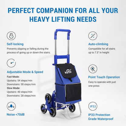 66lbs Robby Stair Climbing Shopping Cart ZW030