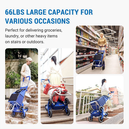 66lbs Robby Stair Climbing Shopping Cart ZW030