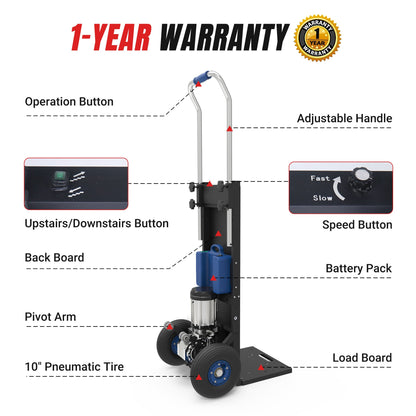 550lbs Electric Stair Climbing Hand Truck ZW4250