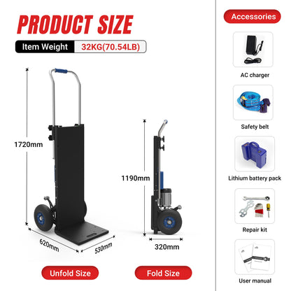 550lbs Electric Stair Climbing Hand Truck ZW4250