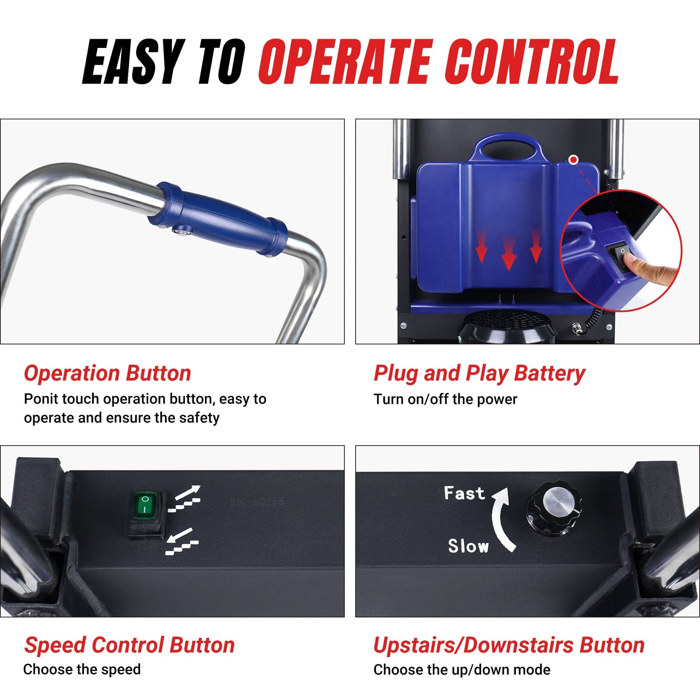 550lbs Electric Stair Climbing Hand Truck ZW4250